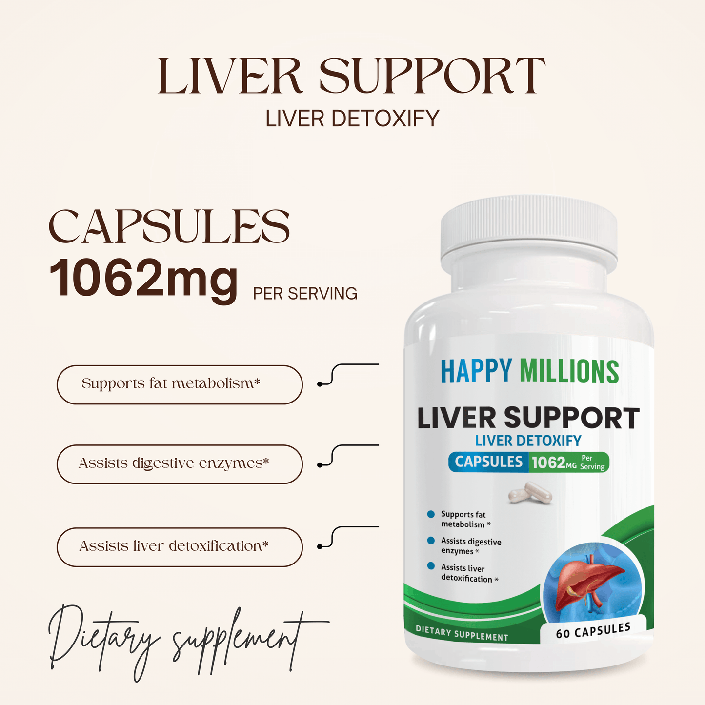 COLLAGEN COMPLEX & LIVER SUPPORT Happy Millions
