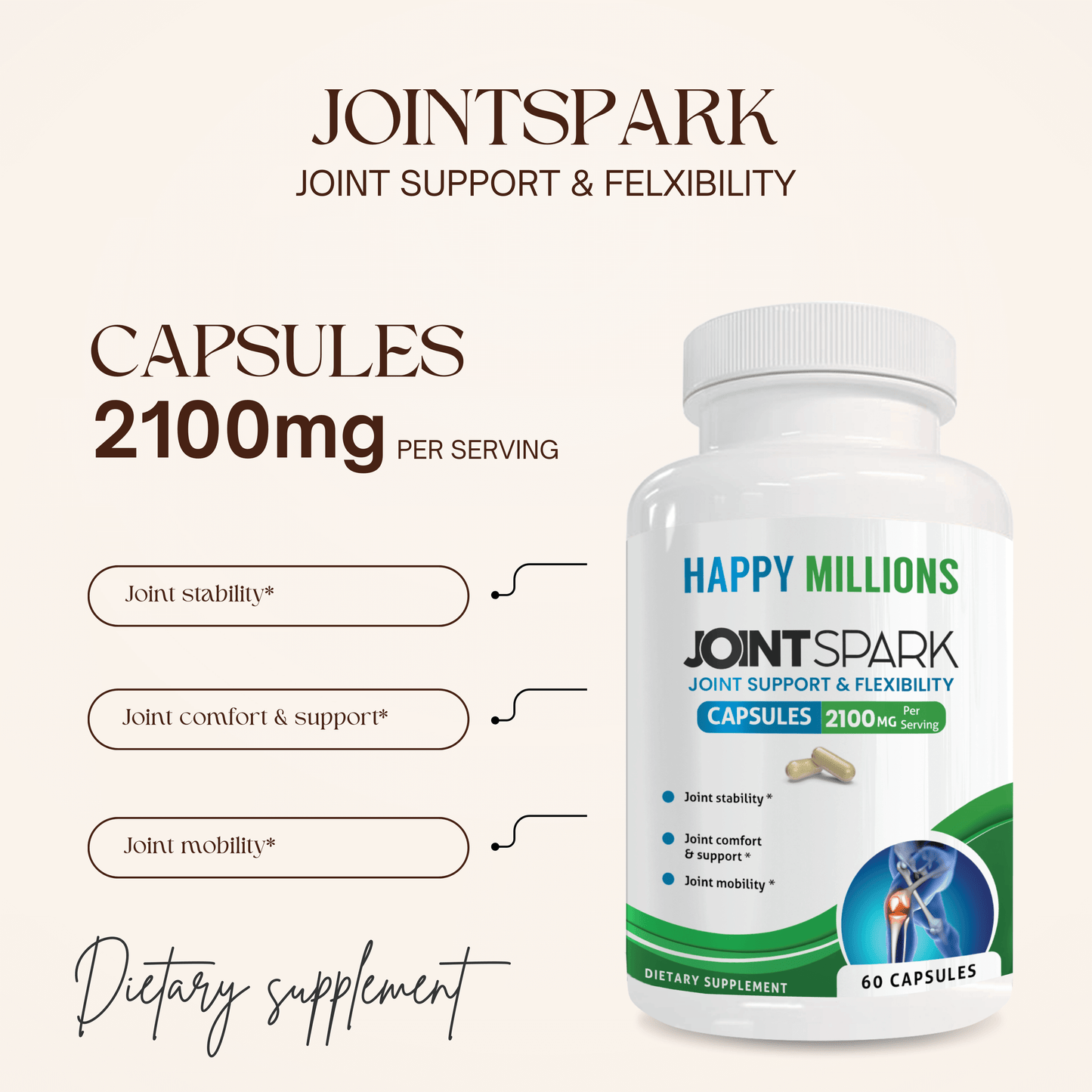 GLUCOPAUSE & PROSTATE & JOINTSPARK Happy Millions