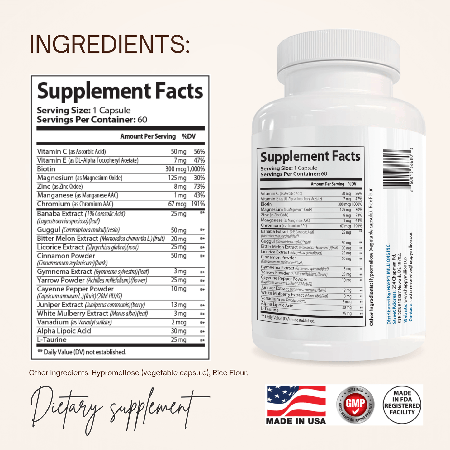 GLUCOPAUSE & PROSTATE & JOINTSPARK Happy Millions