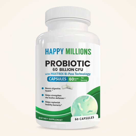 PROBIOTIC 60 BILLION CFU Happy Millions