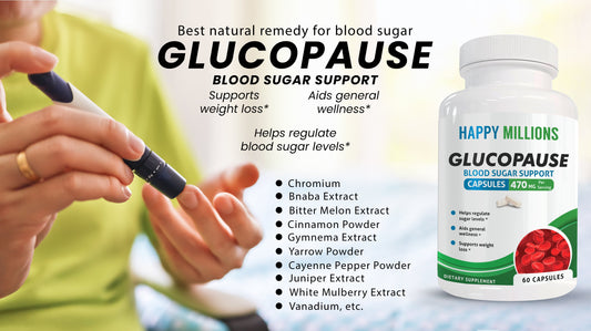 Best Natural Remedy for Blood Sugar: Happy Millions Glucopause