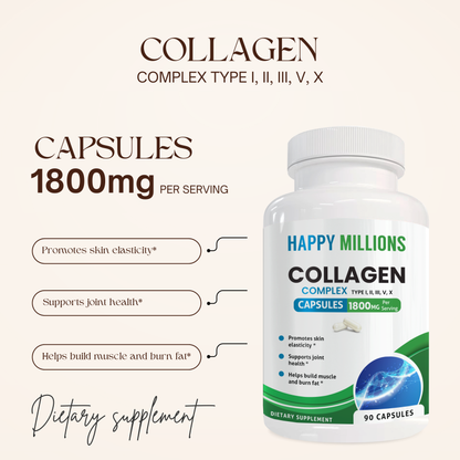 ASHWAGANDHA WITH BLACK PEPPER & COLLAGEN COMPLEX Happy Millions