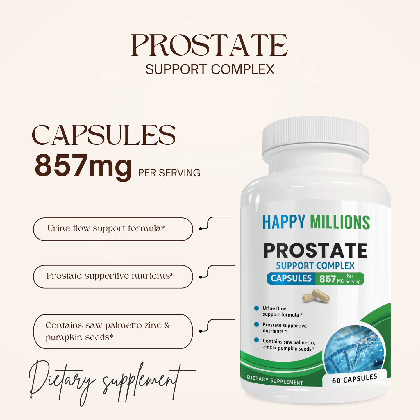 GLUCOPAUSE & PROSTATE & JOINTSPARK Happy Millions