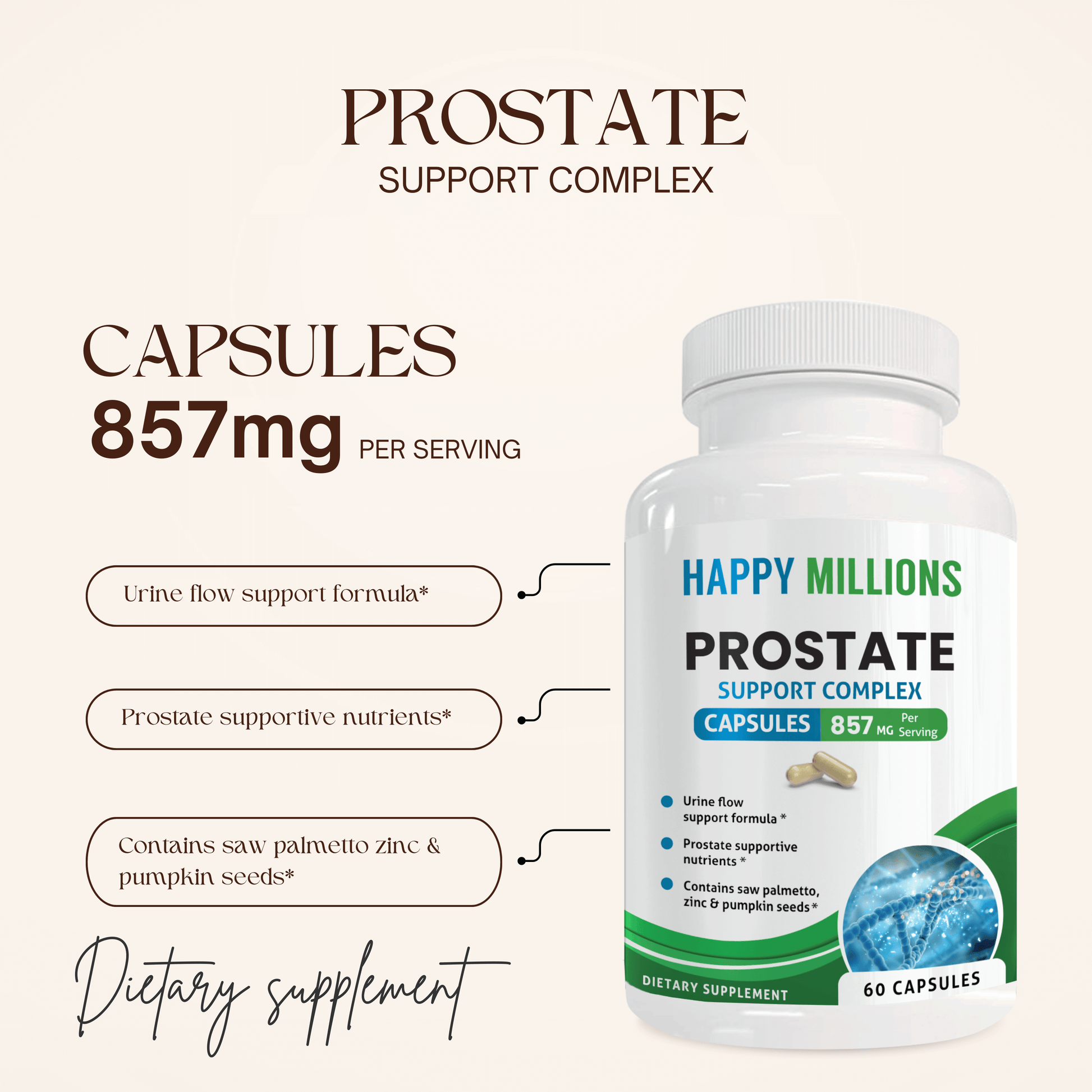 GLUCOPAUSE & PROSTATE & JOINTSPARK Happy Millions