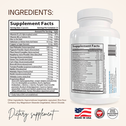 GLUCOPAUSE & PROSTATE SUPPORT Happy Millions