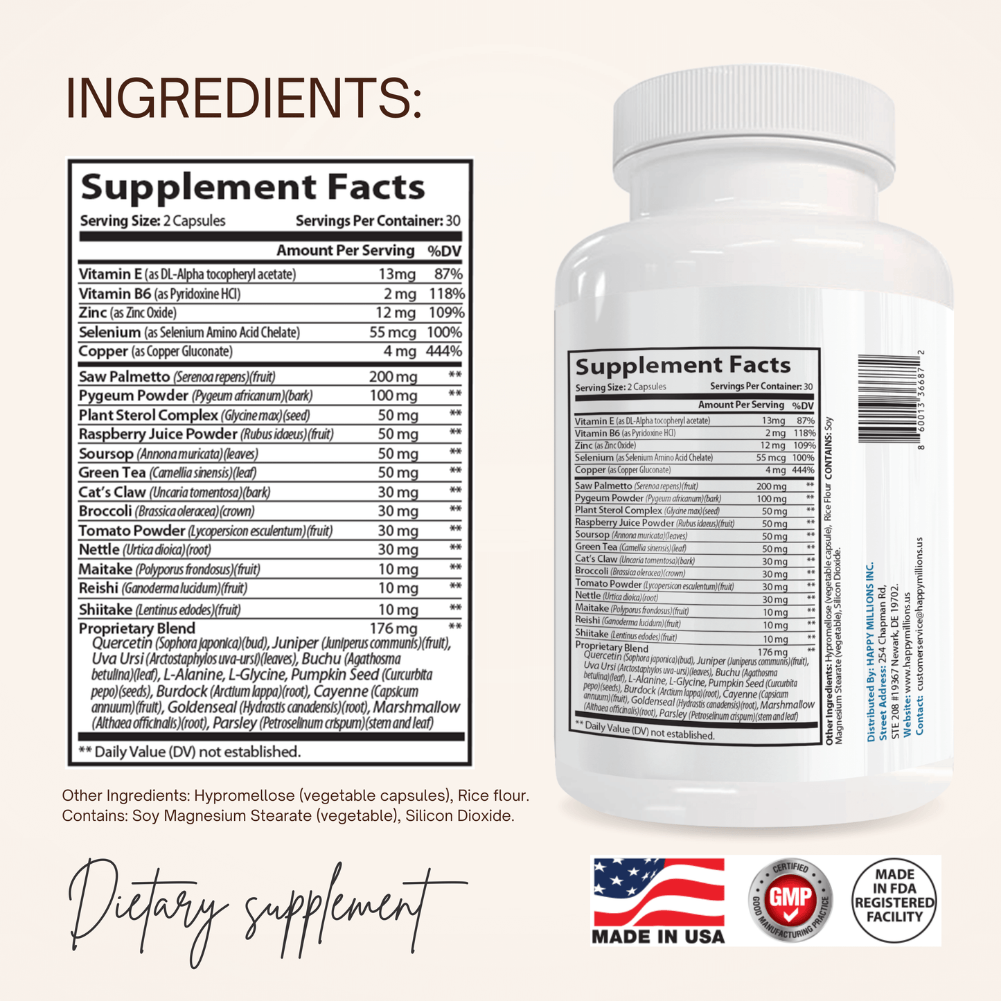 GLUCOPAUSE & PROSTATE & JOINTSPARK Happy Millions