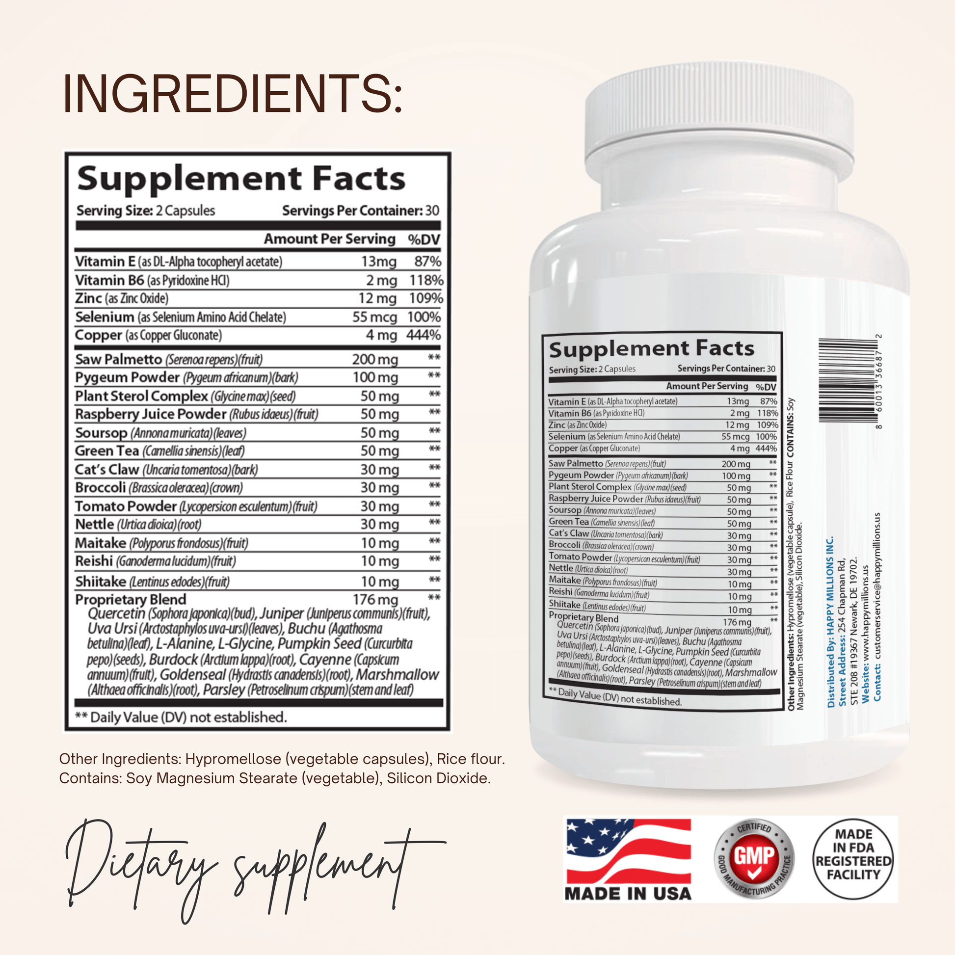 GLUCOPAUSE & PROSTATE & JOINTSPARK Happy Millions